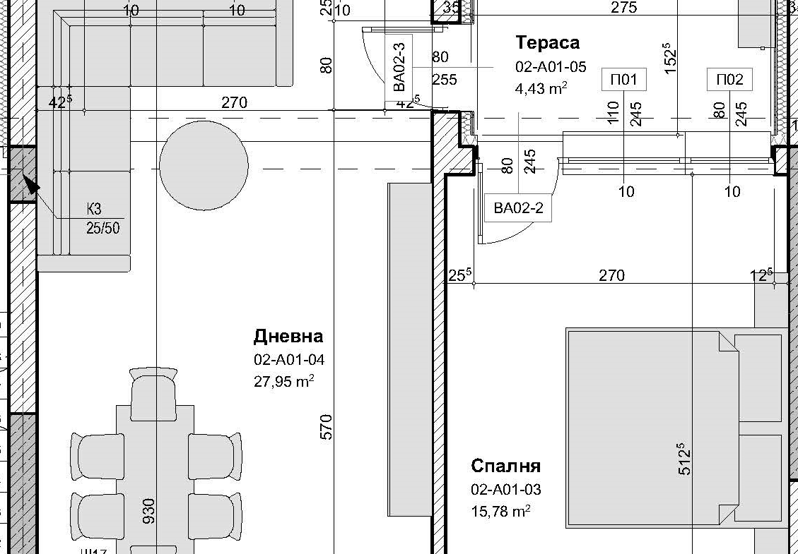 Апартамент А01, бул. Свобода 38